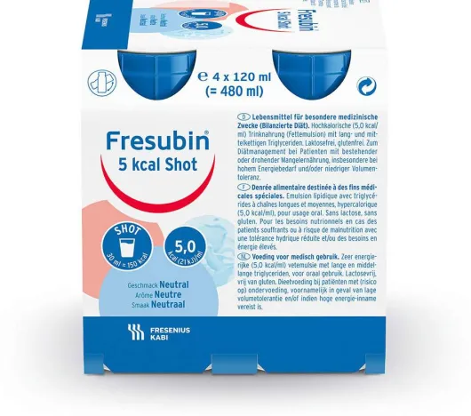 Fresubin 5 Kcal Shot Neutral 4 X 120 Lösung