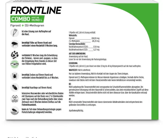Frontline Combo Spot on Hund L 20-40 kg 3 Pipetten