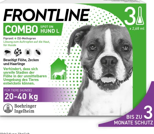 Frontline Combo Spot on Hund L 20-40 kg 3 Pipetten