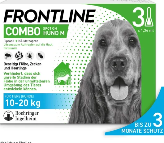 Frontline Combo Spot On Hund M 10-20 kg 3 Pipetten