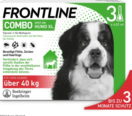 Frontline Combo Spot on Hund XL 40-60 kg 3 Pipetten