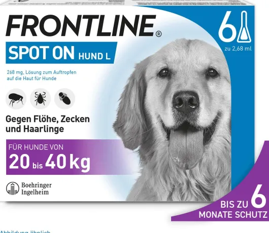 Frontline Spot On Hund L 20-40 kg 6 Pipetten