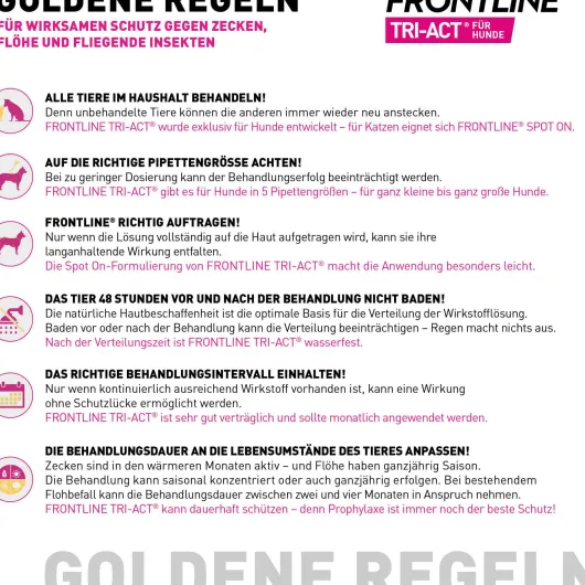Frontline TRI-ACT Hund 40-60 kg 6 Pipetten