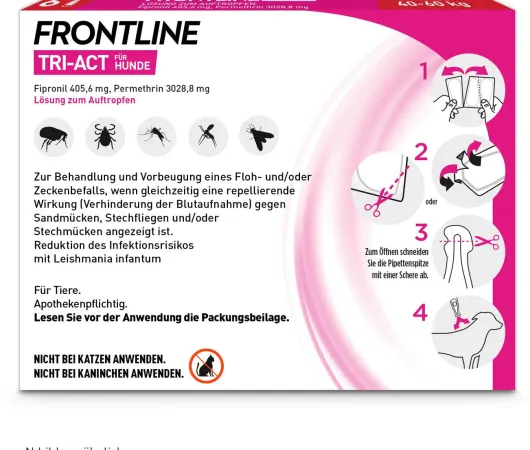 Frontline TRI-ACT Hund 40-60 kg 6 Pipetten
