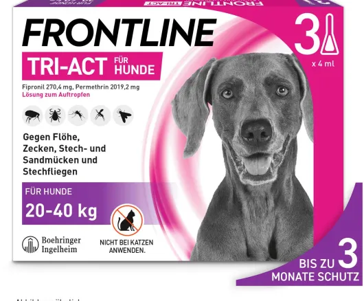 Frontline TRI-ACT Hund 20-40 kg 3 Pipetten
