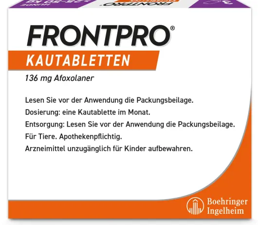 Frontpro 136 mg für Hunde 25-50 kg 3 Kautabletten