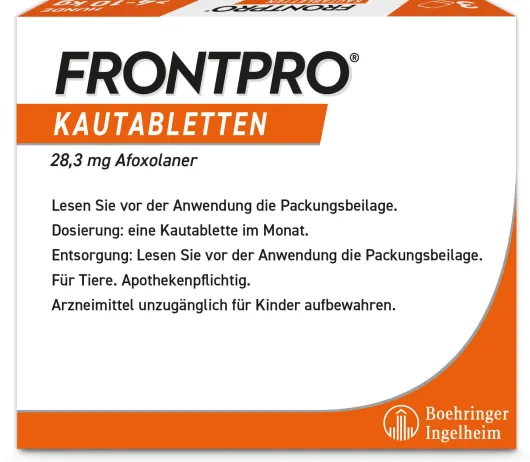 Frontpro 28,3 mg für Hunde 4-10 kg 3 Kautabletten