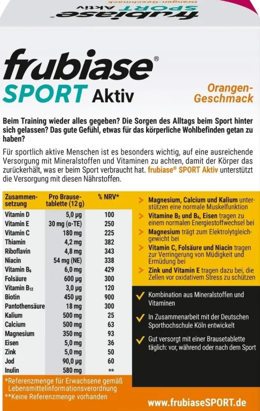 Frubiase Sport 20 Brausetabletten