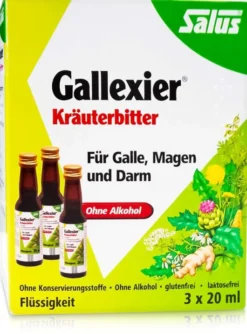 Gallexier Kräuterbitter Salus 3 X 20 ml Flüssigkeit