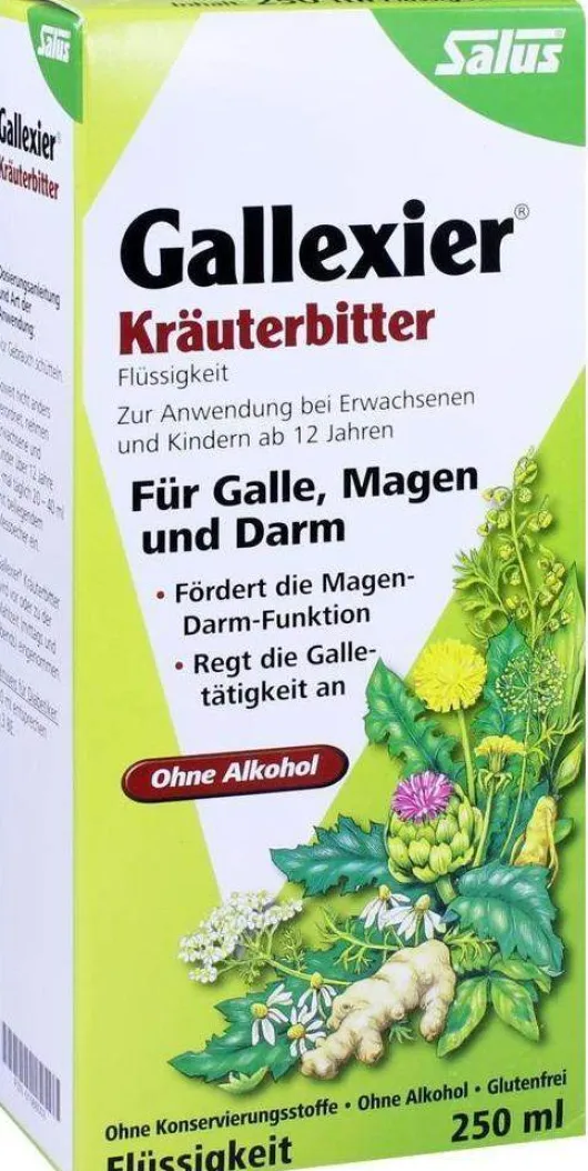 Gallexier Kräuterbitter Salus 250 ml Flüssigkeit