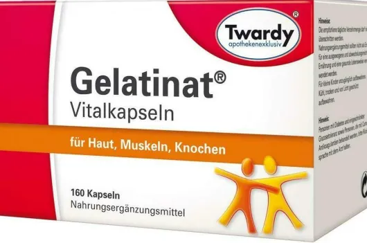 Gelatinat Vitalkapseln 160 Stück