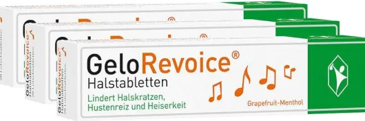 GeloRevoice Halstabletten Grapefruit-Menthol 3 x 20 Lutschtabletten