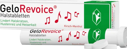 GeloRevoice Halstabletten Kirsch Menthol 20 Lutschtabletten