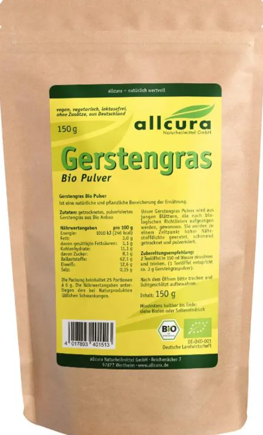Gerstengras 150 G Pulver Kba