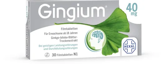 Gingium 40 mg 30 Filmtabletten