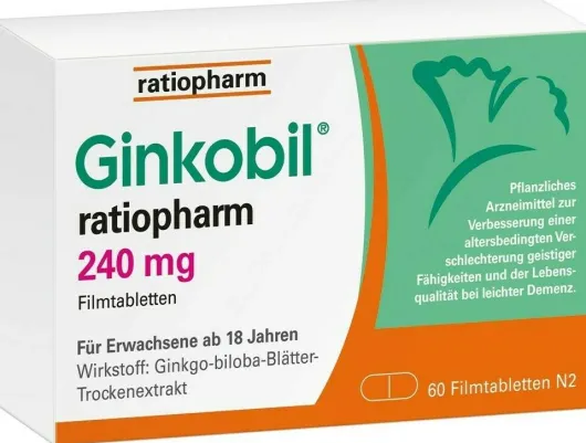 Ginkobil ratiopharm 240 mg 60 Filmtabletten