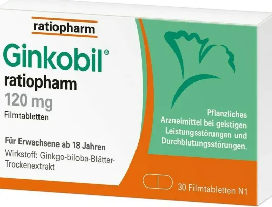 Ginkobil ratiopharm 120 mg 30 Filmtabletten