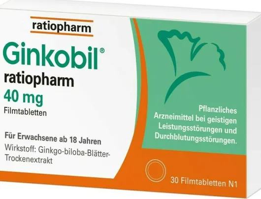 Ginkobil ratiopharm 40 mg 30 Filmtabletten