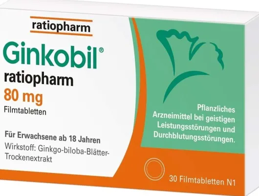 Ginkobil ratiopharm 80 mg 30 Filmtabletten