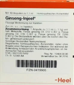 Ginseng Injeele 1,1 ml