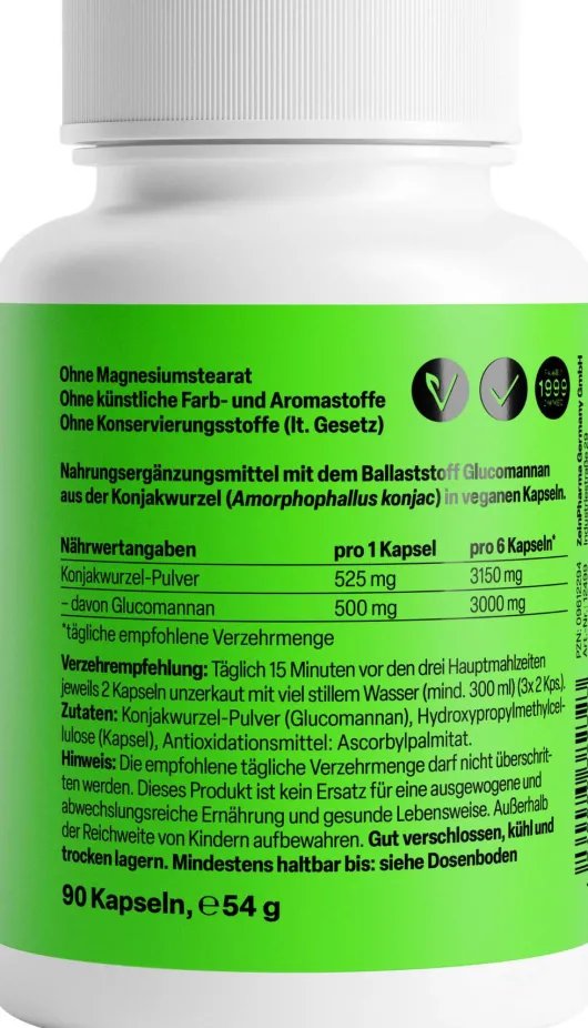 Glucomannan 90 Kapseln