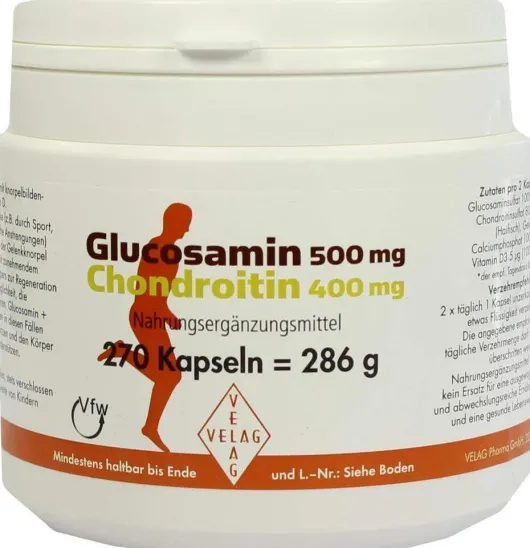 Glucosamin 500 mg + Chondroitin 400 mg 270 Kapseln