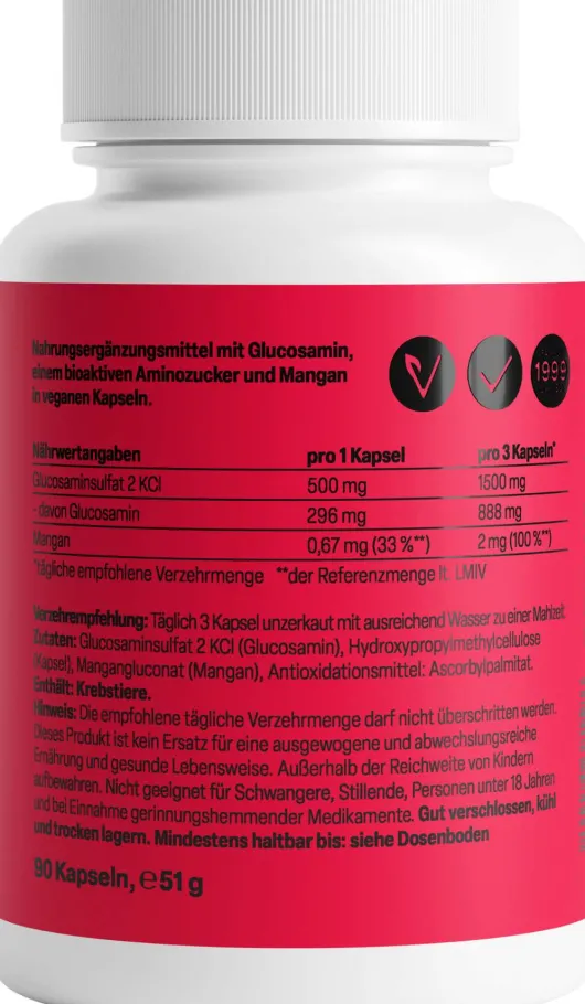 Glucosamin 500 mg 90 Kapseln