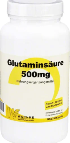 Glutaminsäure 500 mg 250 Kapseln