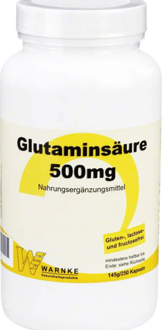 Glutaminsäure 500 mg 250 Kapseln