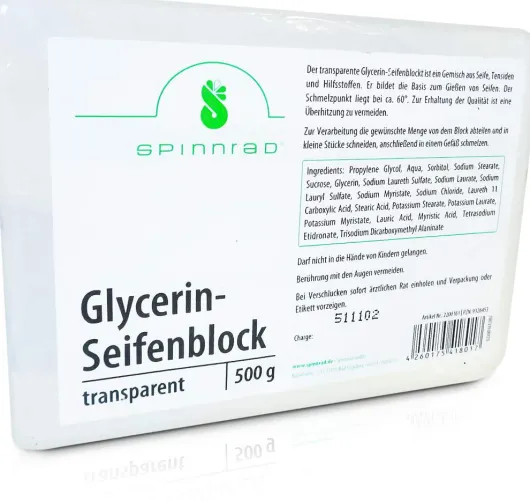 Glycerinseifenblock Transparent 500 G Seife