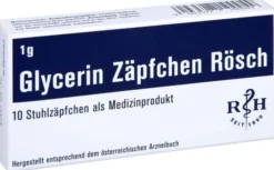 Glycerin Zäpfchen Rösch 1 G Gegen Verstopfung 10 Stück