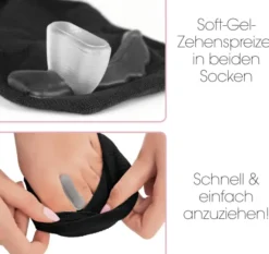 GoBunion Socken mit Zehenspreizer 39-42 schwarz