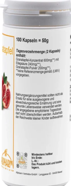 Granatapfel 100 Kapseln
