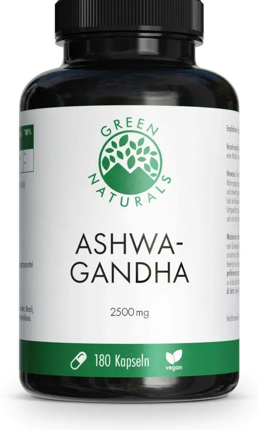 Green Naturals Ashwagandha 2500 mg 180 Kapseln