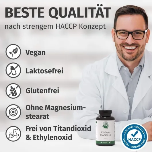 Green Naturals Ashwagandha 2500 mg 180 Kapseln