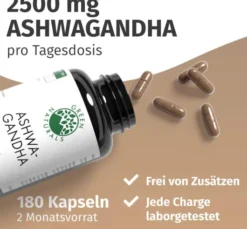 Green Naturals Ashwagandha 2500 mg 180 Kapseln