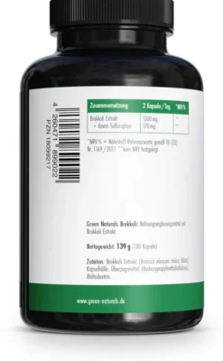 Green Naturals Brokkoli+13% Sulforaphan 180 Kapseln