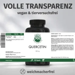 Green Naturals Quercetin 500 mg 180 Kapseln