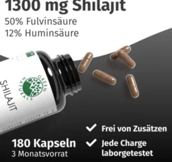 Green Naturals Shilajit 1300 mg 180 Kapseln