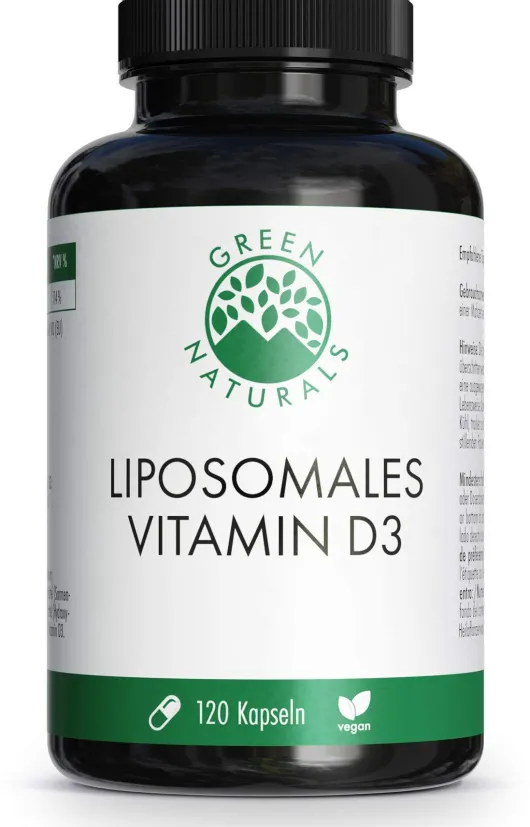 Green Naturals Vitamin D3 Liposomal 120 Kapseln.
