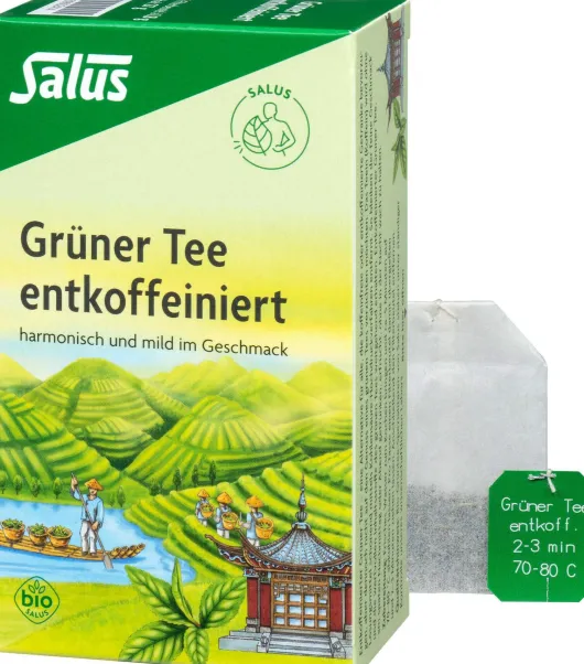 Grüner Tee Entkoffeiniert Salus Bio 15 Filterbeutel
