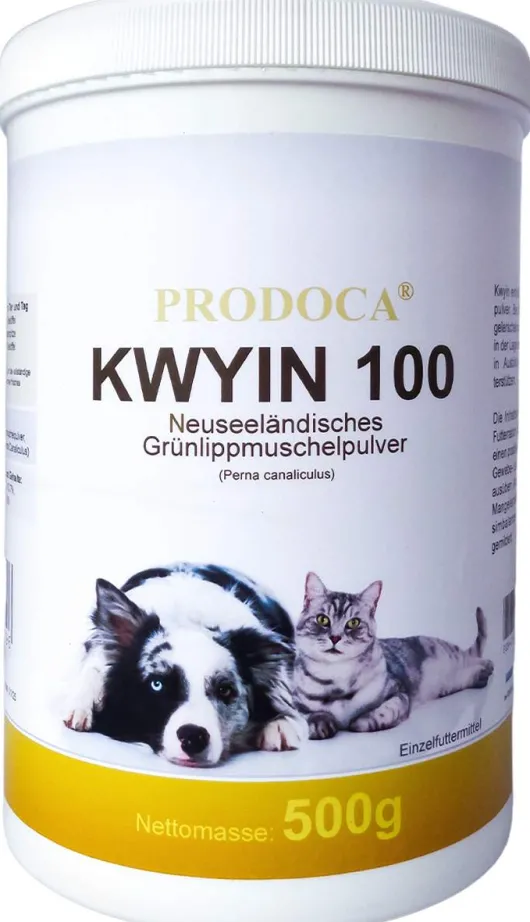 Grünlippenmuschel Kwyin 100 Pulver F.Hunde Katze 500 G