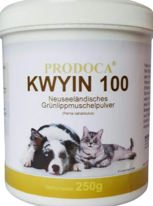 Grünlippenmuschel Kwyin 100 Pulver F.Hunde Katze 250 G