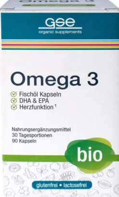 Gse Bio Omega-3 Fischöl Kapseln 90 Stück
