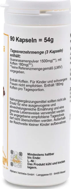 Guarana Kapseln 90 Kapseln