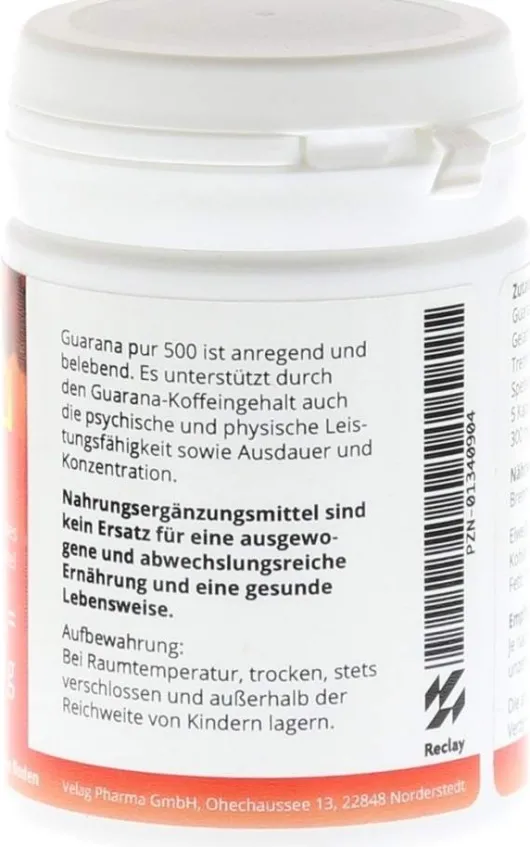 Guarana Pur 500 60 Kapseln