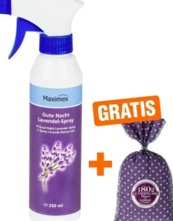 Gute Nacht Lavendel-Spray mit gratis Lavendelblüten Säckchen, 1 Set