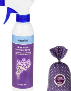 Gute Nacht Lavendel-Spray mit gratis Lavendelblüten Säckchen, 1 Set