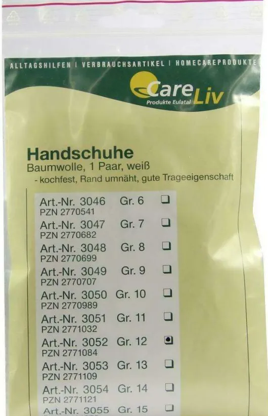 Handschuhe Baumwolle Gr.12 2 Handschuhe