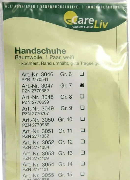 Handschuhe Baumwolle Gr.7 1 Paar